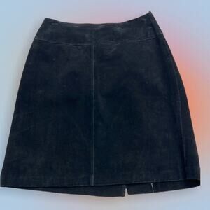 MAGNET Women’s 11 (Juniors) Black Leather Mini Skirt